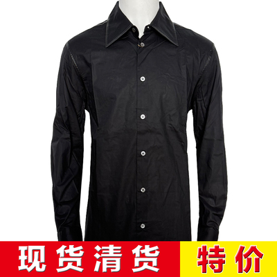 洛克菲勒肯尼迪家族\贵族王室 四季 羔羊皮镶边 海岛棉长袖衬衫 H