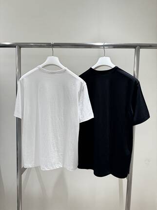 现韩国东大门26春夏款MASCULINE香味休闲百搭纯色短袖T 推荐