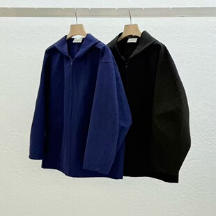 现 26春季新款韩国东大门STATEMENT 连帽拉链宽松夹克外套