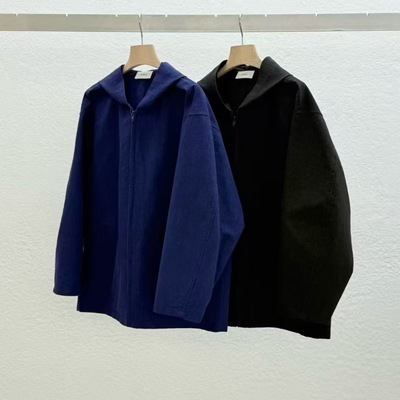 现 26春季新款韩国东大门STATEMENT 连帽拉链宽松夹克外套