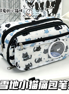 二次元痛包笔袋半透明大容量ins风高颜值学生女生文具盒高级感