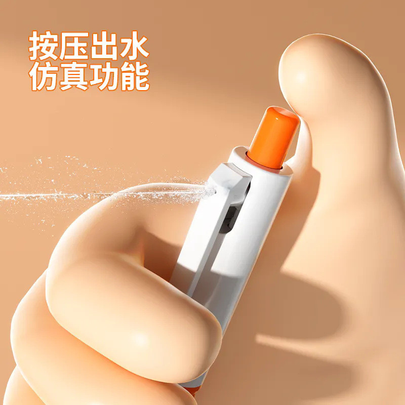 网红整蛊水枪笔学生用按压会呲水恶搞玩具圆珠笔办公室趣味