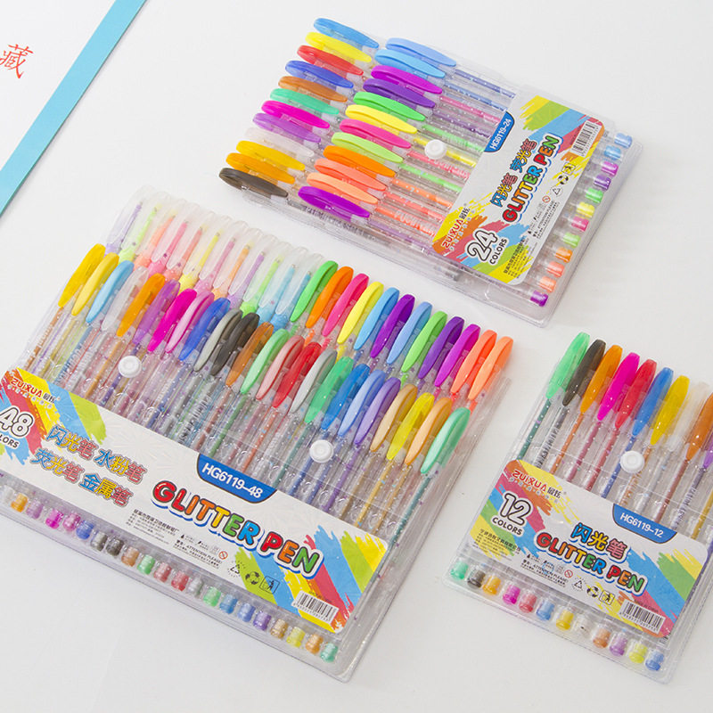 韩版手账专用荧光笔套装含闪光笔彩色中性笔标记DIY黑卡相册,文具电教/文化用品/商务用品,中性笔,淘宝优惠券,粉丝福利购,淘宝优惠卷