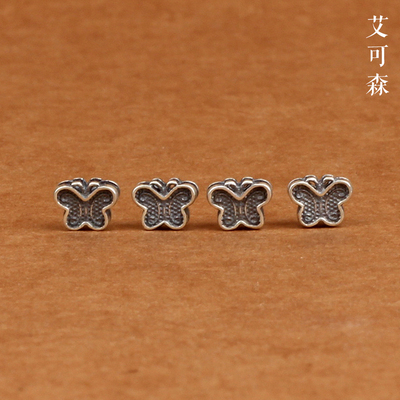 串珠艾可森925银蝴蝶迷你小隔珠