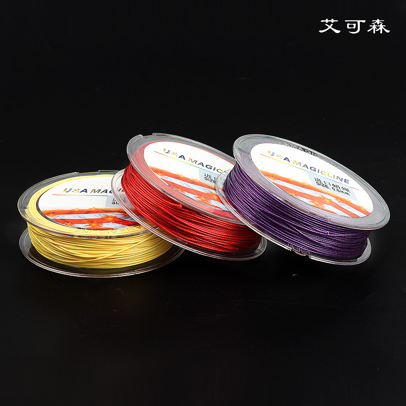 0.8MM KOREAN WAX ROPE WAX THREAD NECKLACE BRACELET ROPE LEATHER ROPE DIY JEWELRY MATERIAL BEESWAX PENDANT ROPE