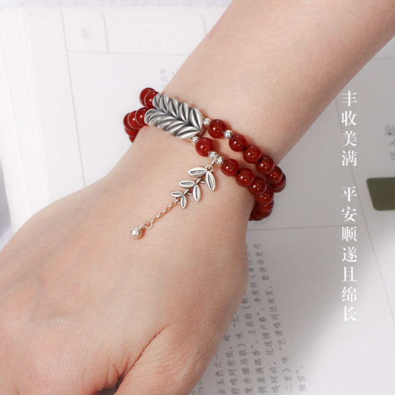 S  AGED WHEAT EAR BARLEY PEARL NECKLACE UNIVERSAL EXTENSION CHAIN BRACELET EXTENDED CHAIN DIY MATERIAL CHAIN