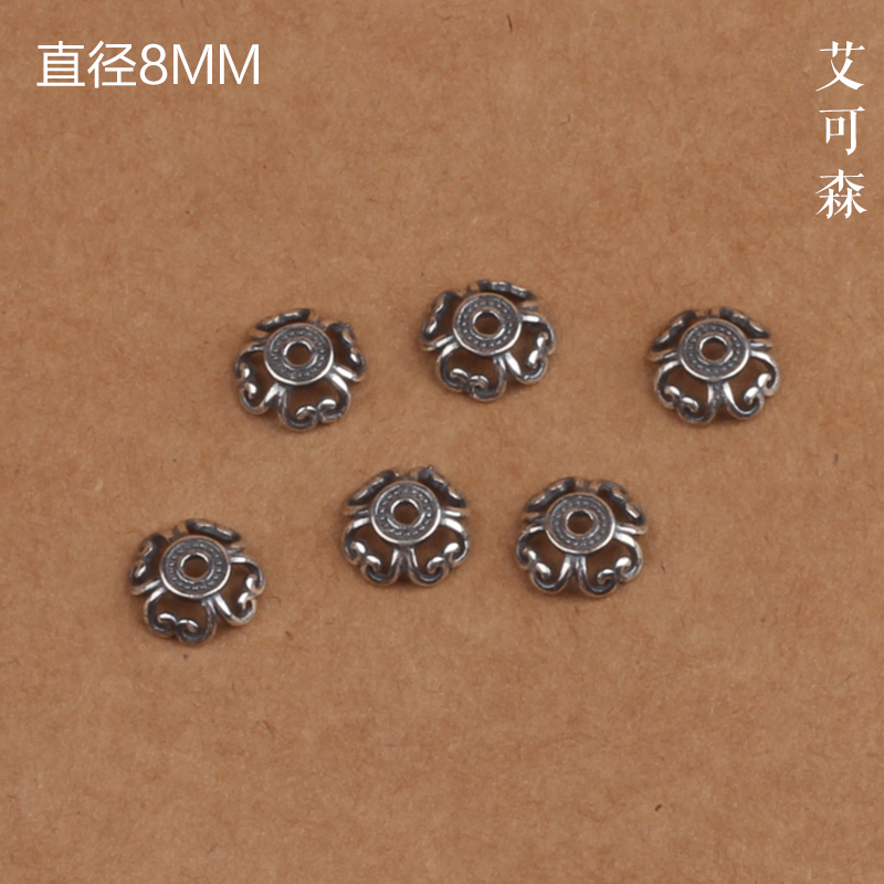 diy纯银镂空祥云饰品手工花帽