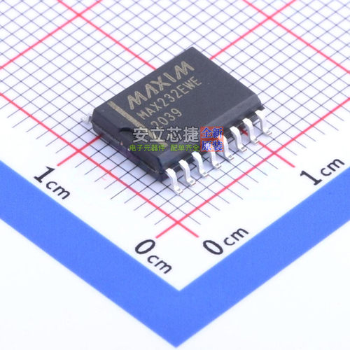 RS232芯片 MAX232EWE+T SO-16 MAXIM(美信) 电子元件配单全新原装