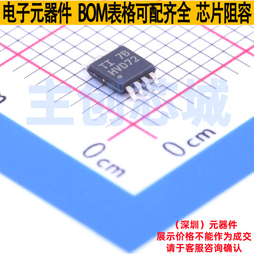 RS-485/RS-422芯片 SN65HVD72DGKR VSSOP-8 TI/德州 电子元件配单