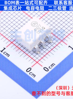 晶体管输出光耦 4N27SR2M SMD-6P onsemi(安森美) 电子元器件配单