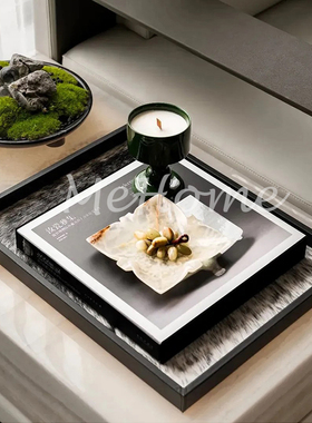 @MeHome@新中式古典样板房民宿酒店别墅客厅软装套装茶壶托盘摆件