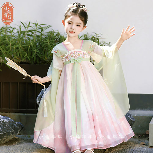 【子衿】女童夏季宝宝古风薄款中国风仙女小女孩仙气飘逸儿童汉服
