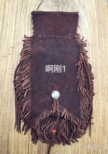 GOROS 茶色 国内现货 goro 高乔吾郎鹿皮流苏腰包L号