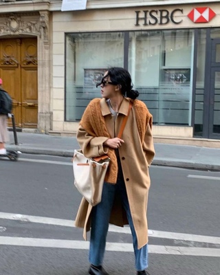 特价现货不退不换 韩国东大门overtake羊毛大衣 驼色和藏青色