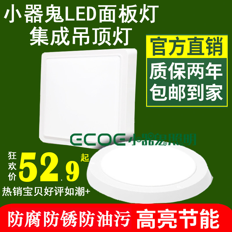 明装LED集成吊顶厨卫灯小器鬼