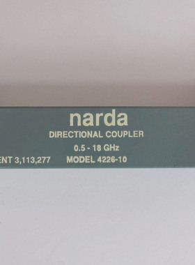 4226-10 narda 0.5-18GHz 10dB 射频微波同轴超宽带定向耦合器