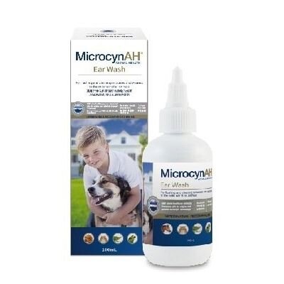 美国MicrocynAH Ear Rinse宠物神仙洗耳水猫狗兔100ml 25年10月