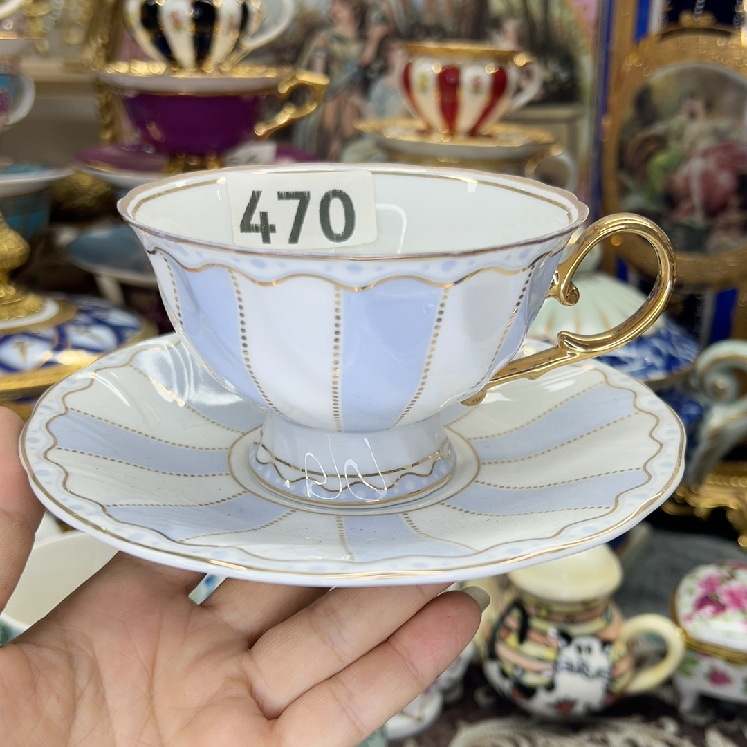 470老货咖啡杯碟微暇