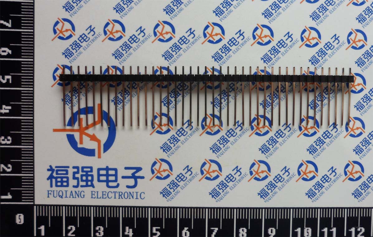 长排针 间距2.54MM 1*40P 单排长针 单排针 铜针（针长21MM）