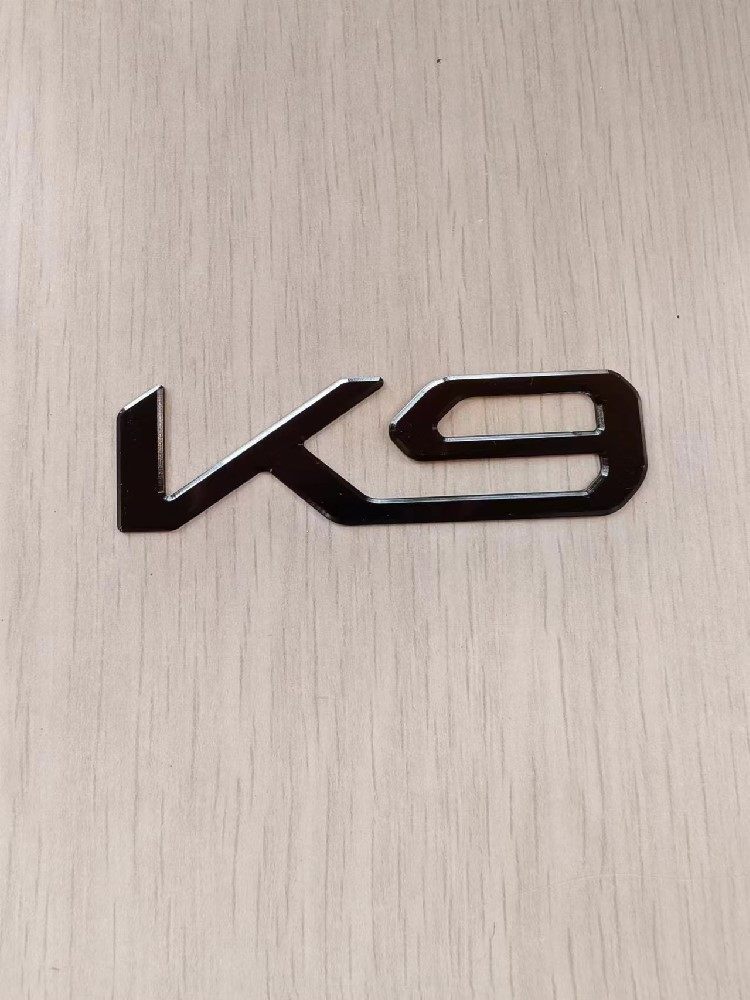 KIA起亚K9车标尾个性新标K3K5K7K8K9凯酷铝合金EMBLEM LOGO全黑色