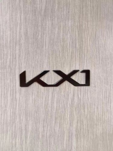 KIA起亚全新奕跑KX1车标LOGO铝合金拉丝个性尾标EMBLEM全黑车标
