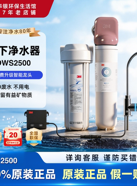 3M净水器净享 DWS2500-CN家用直饮机净水机厨房自来水龙头过滤器