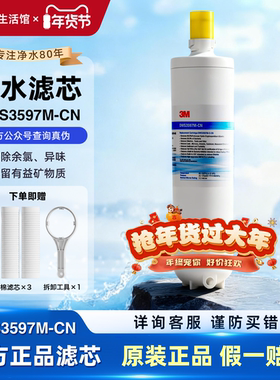 3M净水器滤芯DWS3597M-CN 原装正品精滤芯 净水机耗材
