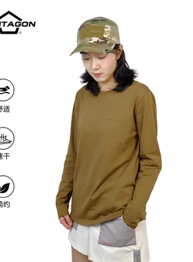Pentagon五角战术Ageron LONG夏季户外运动速干圆领长袖T恤男款