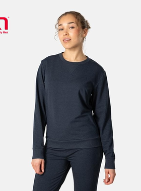 Kari Traa crew户外运动衫内绒舒适圆领拉格伦袖抓绒卫衣顺丰国现