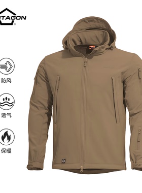 五角战术Pentagon Artaxes 战士户外保暖抓绒防雨软壳夹克