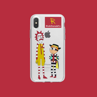 rick and morty麦当劳叔叔汉堡神偷瑞克和莫蒂定制透明手机壳荣耀