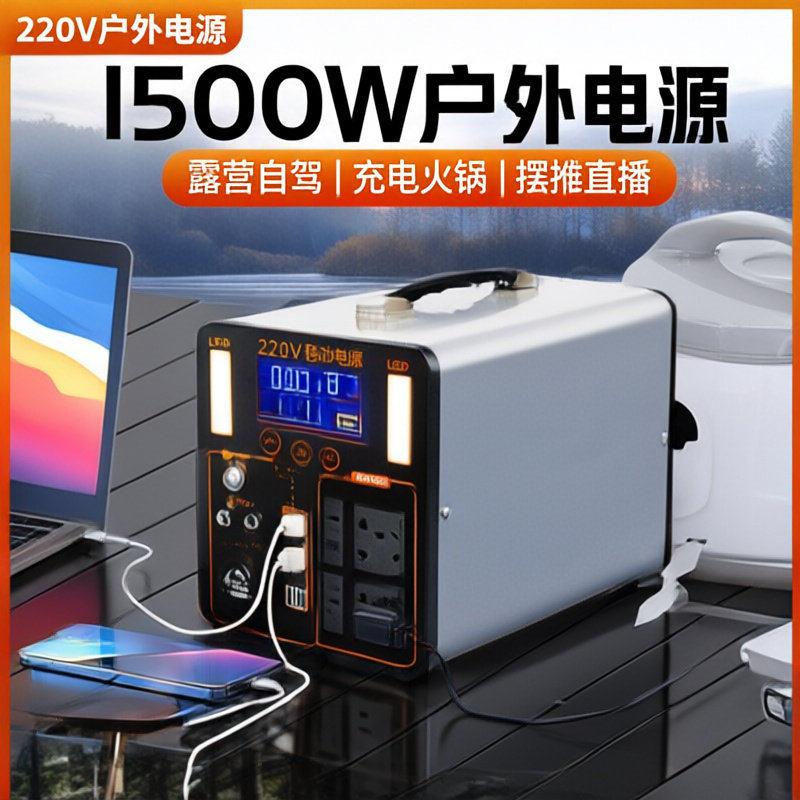 户外移动电源220v大容量便携式露