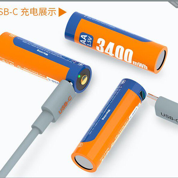 深圳美安时可充电5号锂电池usbc