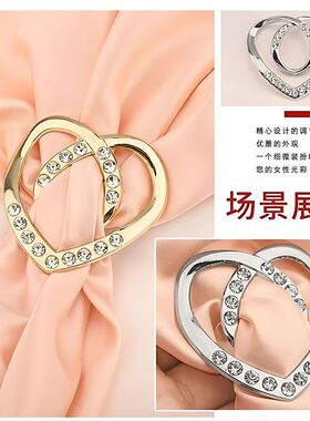 塑料饰品夏季衣角打结扣衬衫T恤衣脚扣女装服饰配饰胸针收紧扣