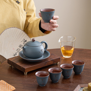 紫砂茶具套装 功夫整套 轻奢高档泡茶壶盖碗杯礼盒家用客厅2024新款