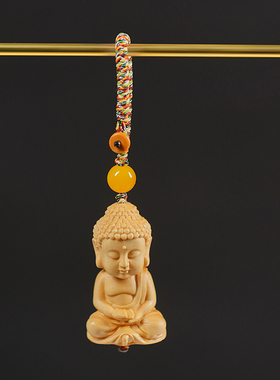 平安男女通用木质黄杨木小佛高质