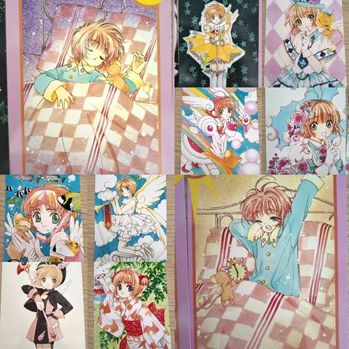 魔卡少女樱百变小樱魔术卡非官谷6寸明信片CLAMP原画集非官谷10张