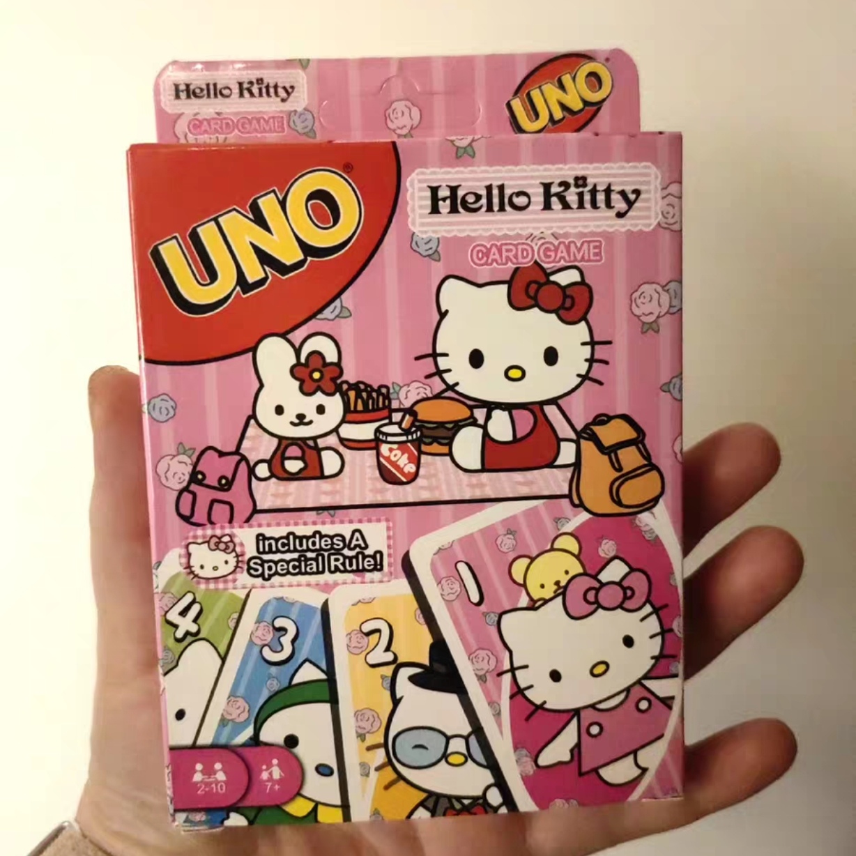 正版三丽鸥宝可梦UNO纸牌游戏聚会桌游HelloKitty凯蒂猫巫诺牌