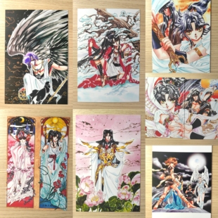现货速发6寸照片珍藏CLAMP-圣传原画漫画相片收藏明信片非官谷8张