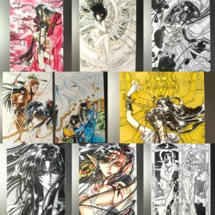 圣传原画集明信片收藏卡CLAMP原画集阿修罗王乾达婆王非官谷