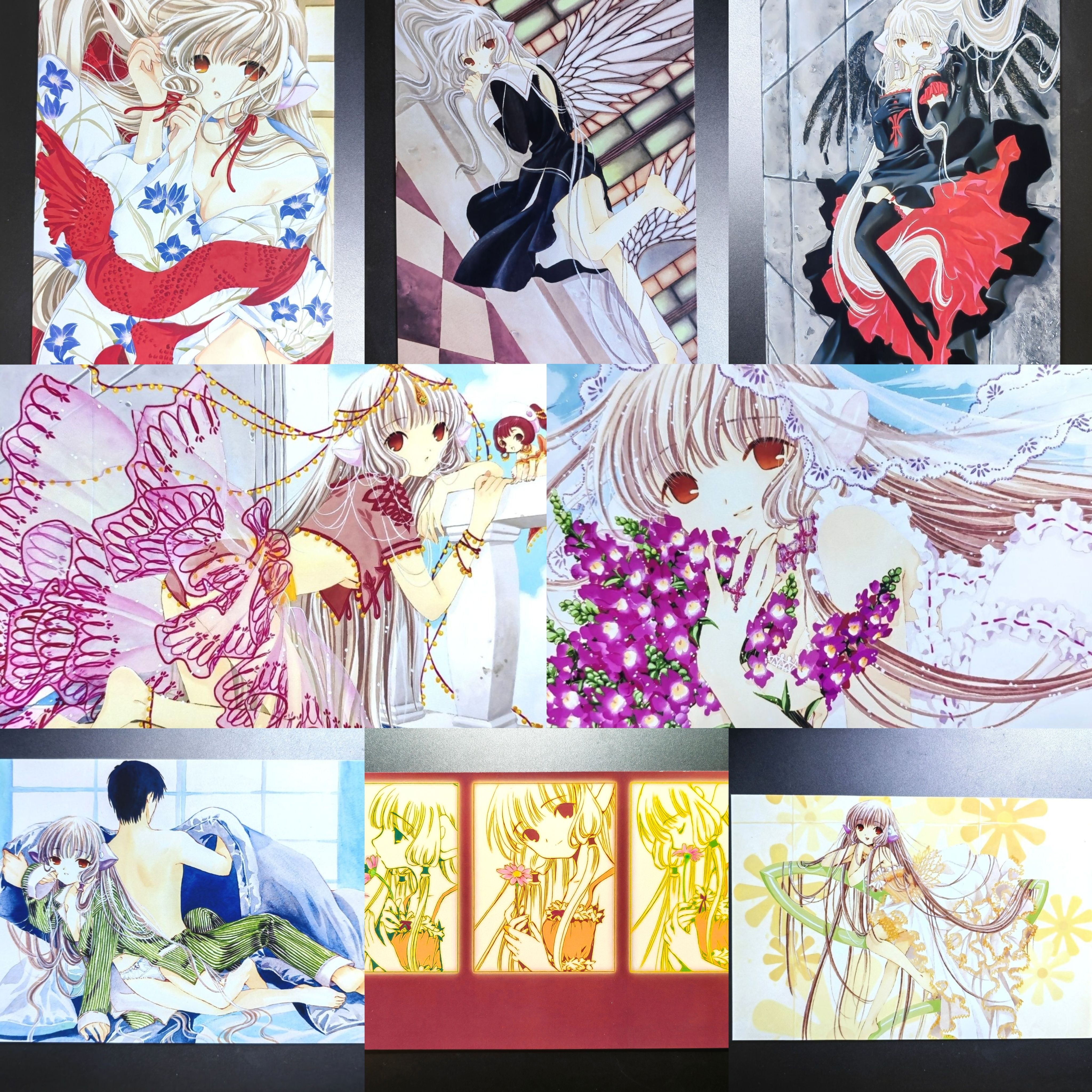 绝美小叽CLAMP中古漫画人形电脑天使心chobits明信片实拍非官8张