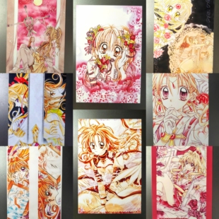 神风怪盗贞德原画集明信片非官谷 种村有菜周边一套8张6寸图卡