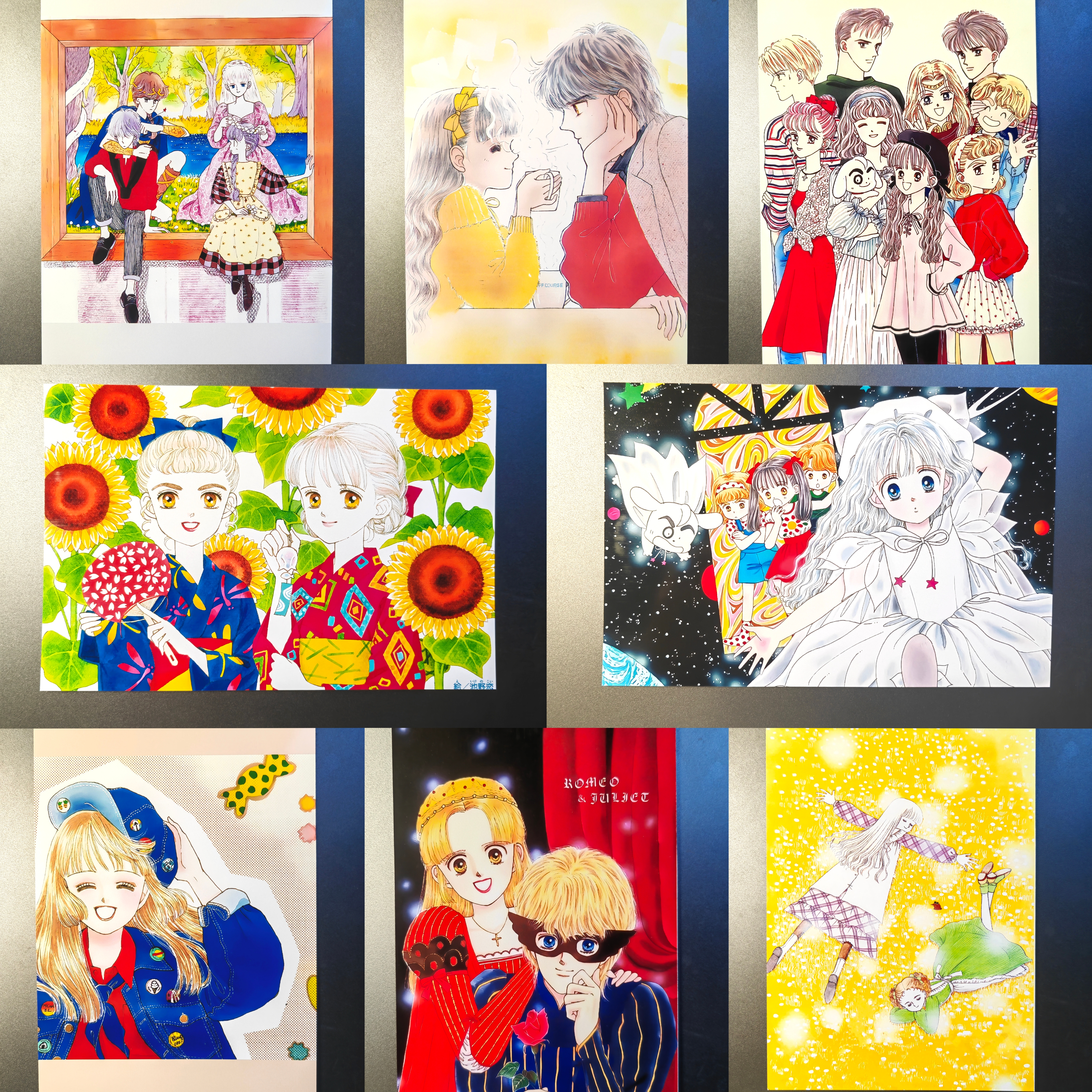 现货我们一家都是鬼 池野恋高清日漫原画集明信片收藏卡非官谷9张