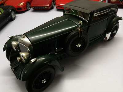 迷你切1931宾利爬山虎老爷车 绿色 无包装(残品车模)