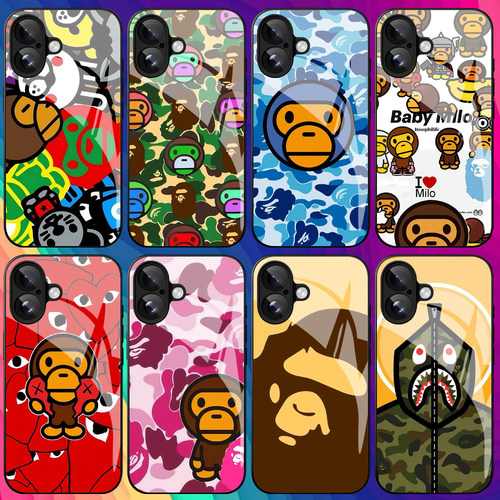 bape猿猴山洞手机壳适用苹果11 12 mini 13 14 15 16 plus 17 pro max小米iqoo红米华为荣耀oppo一加vivo真我