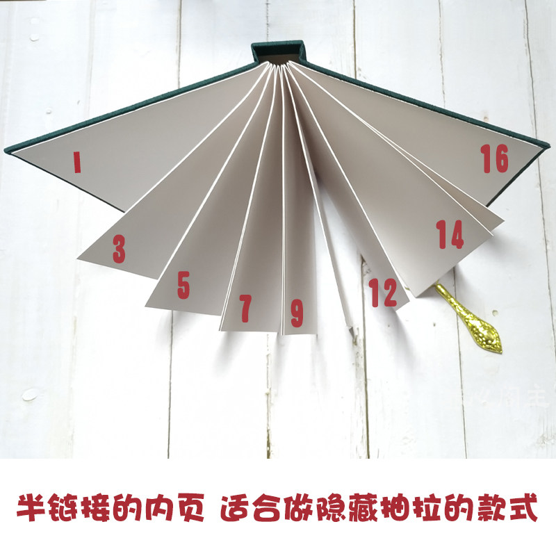 空白立体书手工书 diy手工情侣生日自制立体书 涂鸦本 机关手帐本