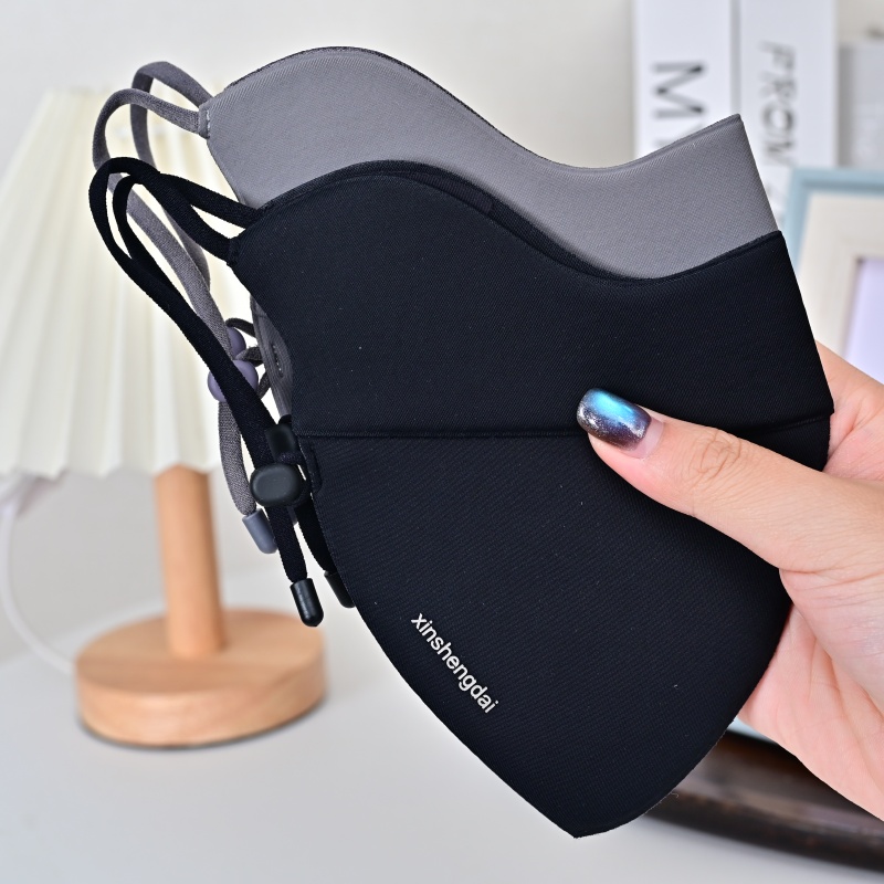 口罩女2025新款秋冬季纯色3d立体护眼角加大加厚海绵防风口罩防寒