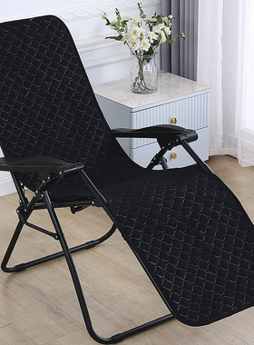 冬季加厚躺椅坐垫天鹅绒保暖午休折叠椅子垫坐垫靠背一体椅垫