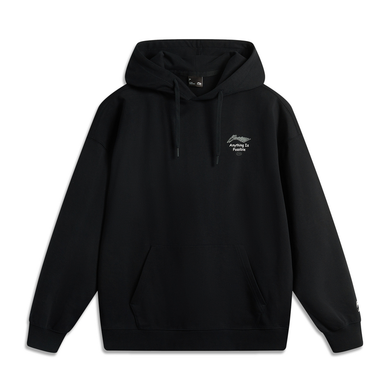 特价清仓李宁运动时尚系列中性套头连帽休闲宽松卫衣AWDUA39