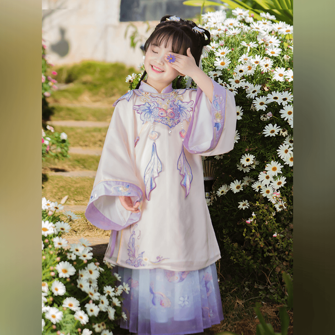女宝秋新款明制汉服套装演出服
